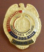 Alexandria Police 2005 Inauguration Mini Badge Lapel Pin