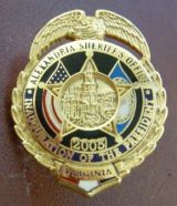 Alexandria Sheriff 2005 Inauguration Mini Badge Lapel Pin
