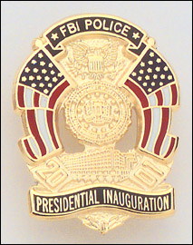 FBI Police (Presidential Inauguration) lapel pins