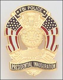 FBI Police (Presidential Inauguration) lapel pins