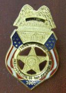 Washington Area Metro Transit Authority Police 2001 Inauguration Mini Badge Lapel Pin