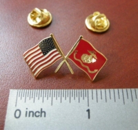 Crossed Flag Lapel Pins