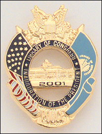 Library Of Congress 2001 (Presidential Inauguration)  lapel pins