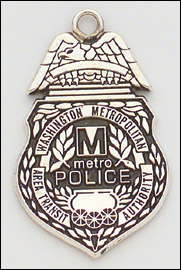 Washington Metropolitan Police Area Transit Authority  lapel pins